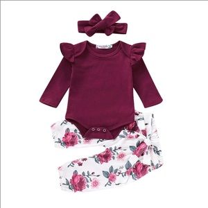 Red velvet baby girl clothes